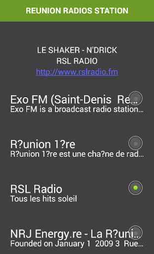 REUNION RADIOS STATION 1