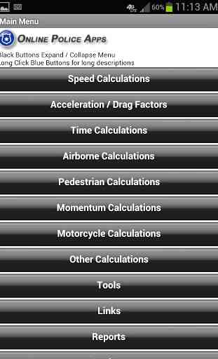 Accident Recon Calculator 2