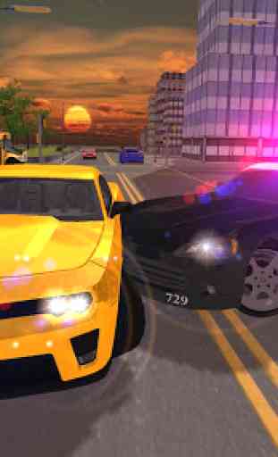 Police et voiture simulateur de jeu 3D 4