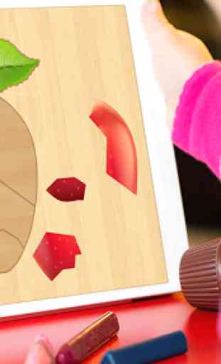 Kids Fruit Puzzles - Wooden Jigsaw 3
