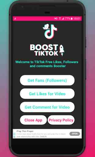 BoostTik. tok Get Free Follower,Likes and Comment 1