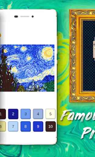 Peintures célèbres Pixel Art - Couleur par numéro 1