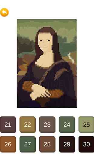 Peintures célèbres Pixel Art - Couleur par numéro 3