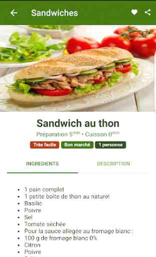 Recette Sandwich 4
