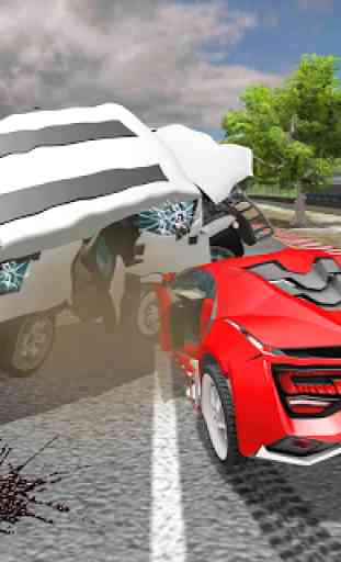 Simulateur d'accident d'accident de voiture 4