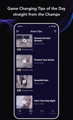 Koros - dance classes at home (Android/iOS) image 2