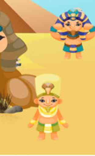 Actif! Jeu de l'Egypte ancienne apprentissage pour les enfants: Apprendre et jouer avec maman, pharaon et pyramides 1