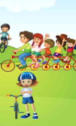 Actif! Jeu Pour Les Enfants À Apprendre À Compter 1-10 Avec Vélos 1