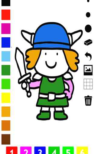 Actif! Livre à colorier de vikings pour les enfants: apprendre à dessiner avec de nombreuses photos comme viking, bateau, garçon, bateau, dragon, épée, casque, château, bataille 1