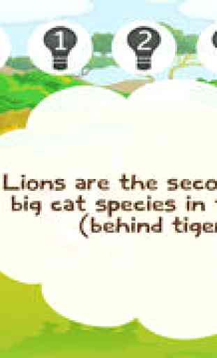 Jeu éducatif d’anglais sur les animaux du safari pour les enfants de 2+ ans: Jeux pour l'école préparatoire, maternelle ou primaire avec lion, éléphant, crocodile, hippopotame, singe, tigre et perroquet! 4