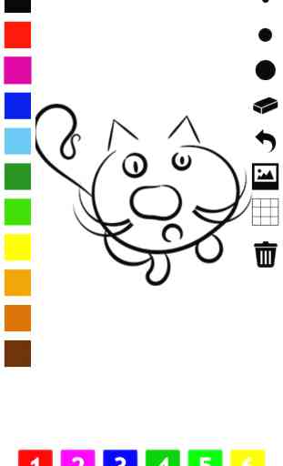 Livre à colorier des chats pour les petits enfants: apprendre à jouer avec et peindre les photos de chat, animal familier, chaton, chat persan, siamois. Jeu pour la maternelle ou l'école. 3