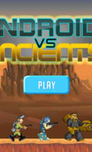 Androids vs Ancients - soldats de robot de combat créatures anciennes 4