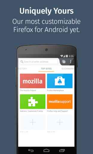 Firefox pour Android Beta 1
