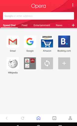 Opera pour Android bêta 1