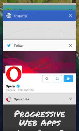 Opera pour Android bêta 4