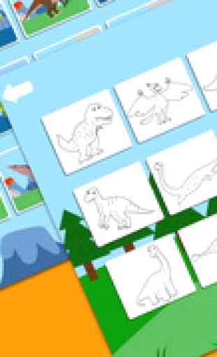 Les Dinosaures pour Enfants - Activités, Puzzles, Coloriage, Jeux pour Enfant Avec Moo Moo Lab 4