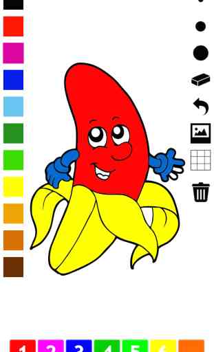 Livre à colorier de fruits et légumes pour les tout-petits et les enfants: jeu avec beaucoup d'images comme la pomme, banane, raisin, citron, poire, fraise. Apprendre pour la maternelle, école maternelle ou l'école maternelle 1