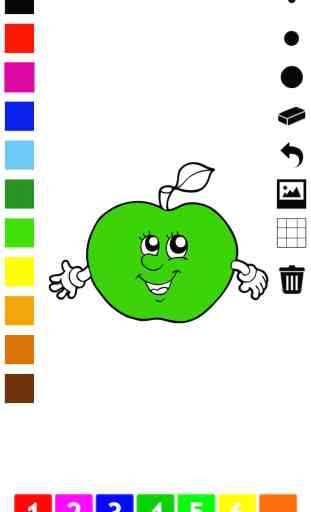 Livre à colorier de fruits et légumes pour les tout-petits et les enfants: jeu avec beaucoup d'images comme la pomme, banane, raisin, citron, poire, fraise. Apprendre pour la maternelle, école maternelle ou l'école maternelle 2