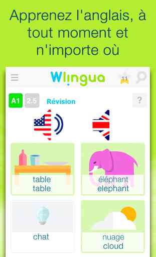 Apprendre l'anglais - Wlingua 1