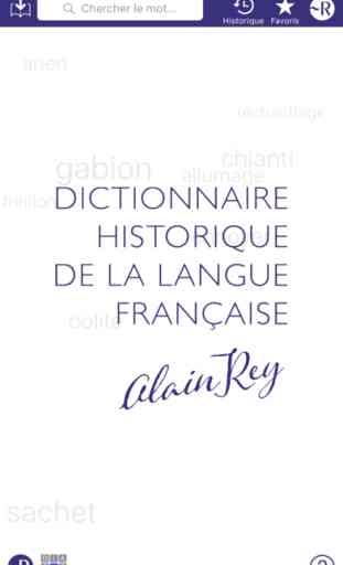 Dictionnaire Historique de la langue française 1
