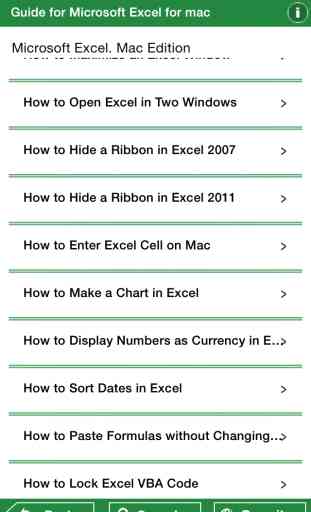 Guide pour Microsoft Excel pour Mac 2