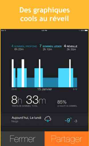 Réveil Intelligent pour l'iPad : les phases de sommeil & l'enregistrement des bruits 2