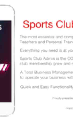 Sports Club admin - solution de gestion d'entreprise 1