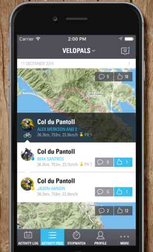 VeloPal - GPS l'ordinateur de bord pour vélo, Journal de cyclisme, Cyclistes, Pistage d'entraînement, Compteur de calories 2