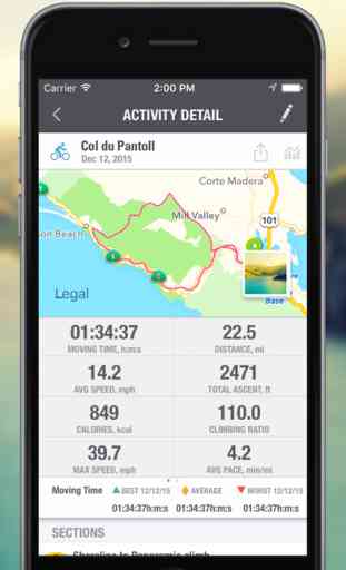 VeloPal - GPS l'ordinateur de bord pour vélo, Journal de cyclisme, Cyclistes, Pistage d'entraînement, Compteur de calories 4
