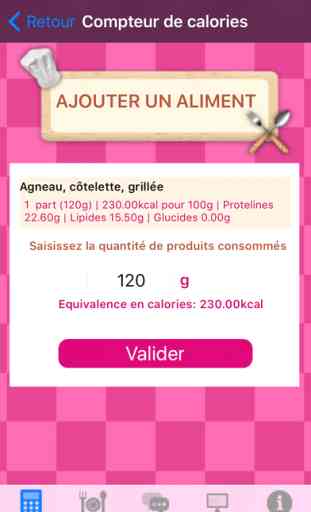 Votre Compteur de Calories par Aujourdhui.com 4