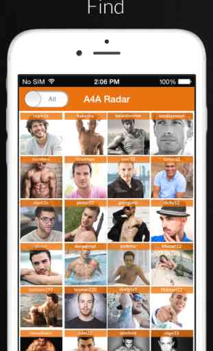 Adam4Adam RADAR - application de rencontres chat et réseau social pour hommes gais, bisexuels et curieux - A4A Radar 1