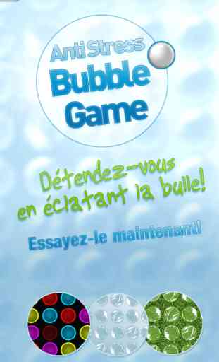 Anti Stress jeu Bubble 1