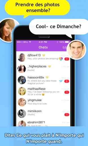 Chat for Instagram - Send private text messages, photos, voices and stickers to your insta.gram followers and friends 4