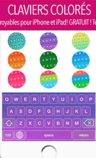 Claviers Colorés - Cool New Keyboards & Free Fonts for iOS 8 2
