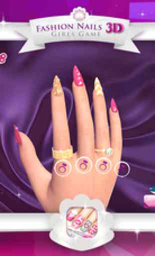 Jeux de Ongles de Mode 3D pour Filles: Créez de Splendides Dessins Ongles dans Votre Salon de Beauté 2