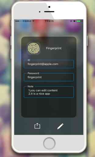 Fingerprint - mot de passe, compte, gestionnaire 3