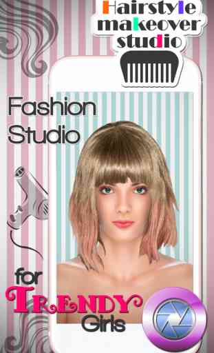 Coiffures Et Changeur Coupes De Cheveux – Studio De Photographie Pour Mode Relooking De Filles En Vogue 1