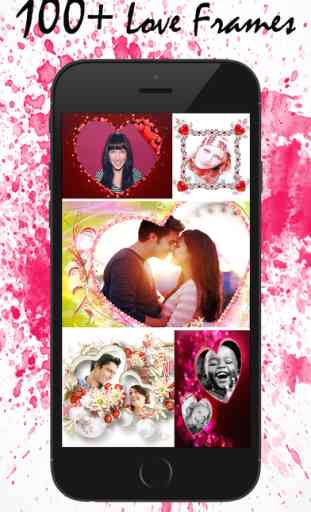 Frame Love - La Saint-Valentin - Mariage collage - éditeur de la caméra 2