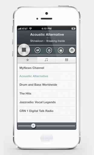 OneTuner Pro Radio Player for iPhone, iPad, iPod Touch - tunein to 65 genres! 2