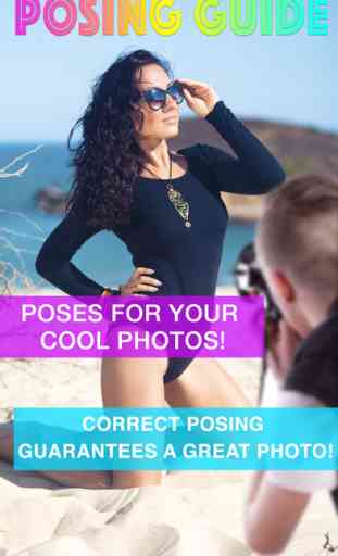 Photo Posing App - femme modèle pose pour une séance de photos et selfie, idées et conseils pour la novice et pro photographe 1