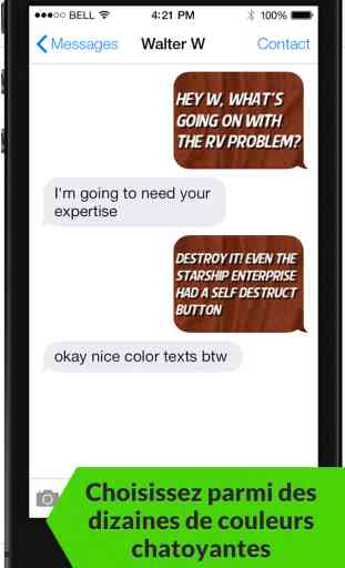 Messages texte en couleurs - Color Text Messages with Emoji 2 3