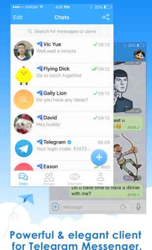 Telepal for Telegram Messenger - Channels & Bots 1