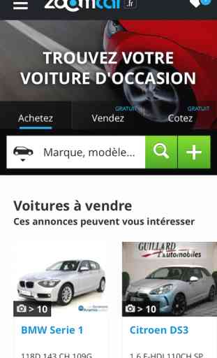 Zoomcar.fr | Annonces voitures occasion - Cote auto et depot gratuits pour vendre 1