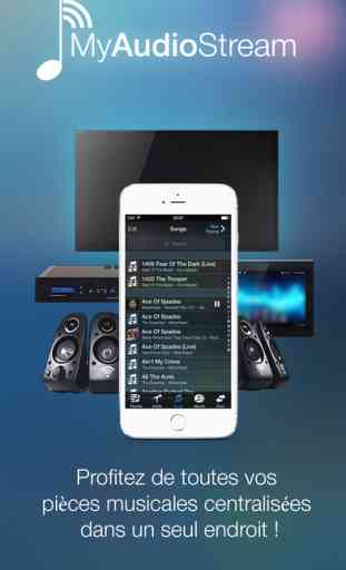 MyAudioStream Pro UPnP lecteur audio et streamer: recueillir votre collection de musique de votre PC, NAS, serveurs UPnP, Windows Media Player ou iTunes locale et le partager avec vos haut-parleurs sans fil, récepteurs AV, AllShare TV, PS3 ou Xbox360 1
