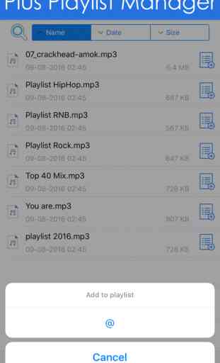 Free Mp3 music player & playlist manager for Dropbox library 3