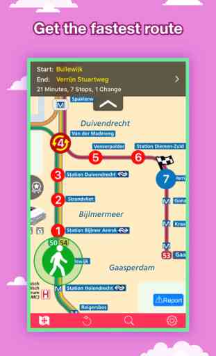 Amsterdam Transport Map - Metro and Route Planner 2