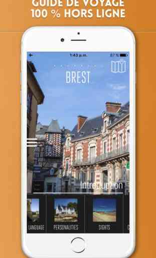 Brest Guide de Voyage avec Carte Offline 1
