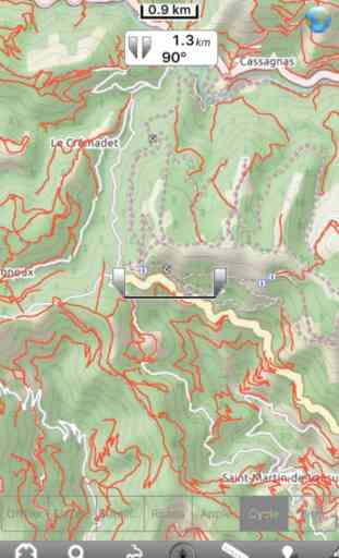 Cevennes National Park - GPS Map Navigator 1