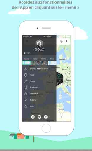 GOAZ: Social App pour trouver  votre position GPS 4