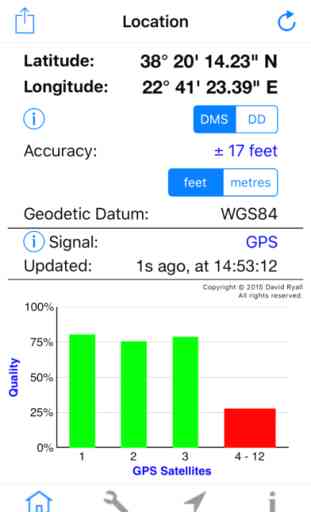 GPS Diagnostic - Teste Satellites et Coordonnées 1